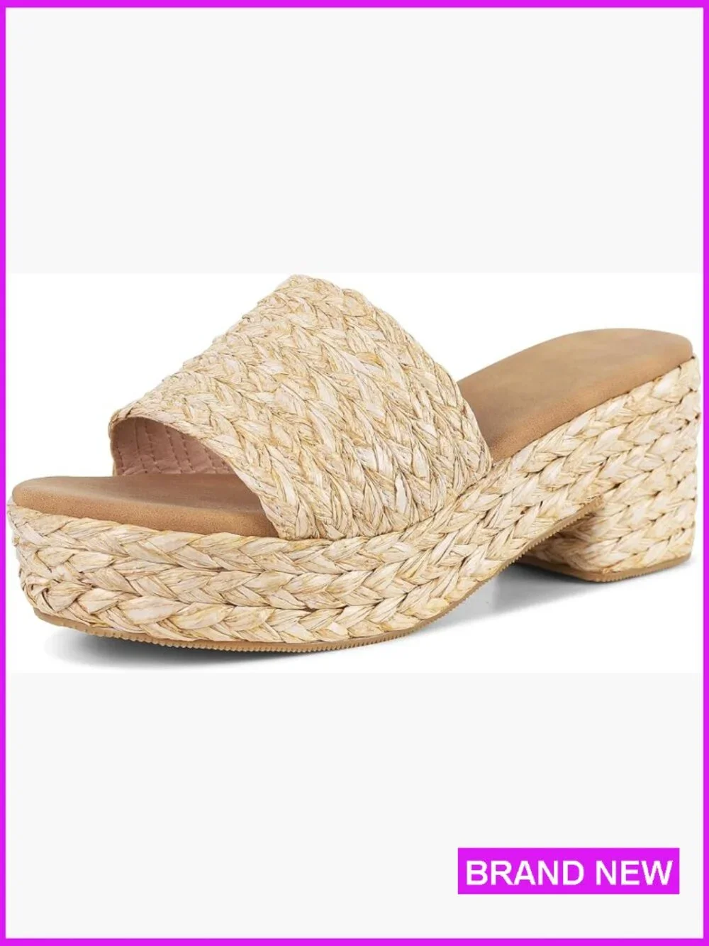 Wedge Espadrilles Platform Sandals Non-Slip Comfortable Summer Beach Vacation